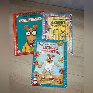 📚 Arthur Book Bundle – Marc Brown – 3 Classic Titles (Hardcover + PB)
